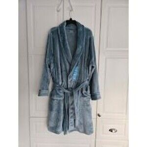 Berkley Jensen Sage Green Plush Bathrobe Robe - Womens XL - NEW